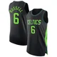 Bill Russell Boston Celtics ＃6 Authentic Men's 2024/25 Black City Edition Jersey