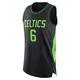 Bill Russell Boston Celtics ＃6 Authentic Men's 2024/25 Black City Edition Jersey