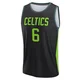 Bill Russell Boston Celtics ＃6 Men's 2024/25 Black Fast Break City Edition Jersey