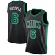 Bill Russell Boston Celtics ＃6 Swingman Men's Black Jersey - Statement Edition