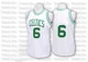 Bill Russell Boston Celtics ＃6 Swingman Men's White Throwback Jersey