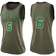Bill Russell Boston Celtics ＃6 Swingman Women's Green Salute to Service Jersey