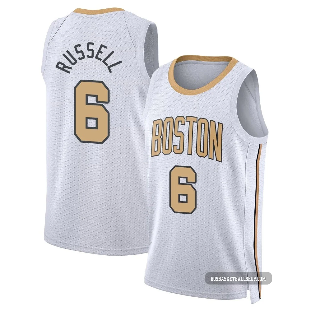 Bill Russell Boston Celtics ＃6 Swingman Youth 2025/26 White City Edition Jersey