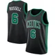 Bill Russell Boston Celtics ＃6 Swingman Youth Black Jersey - Statement Edition