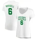 Bill Russell Boston Celtics ＃6 Women's White Fast Break Association Edition Jersey