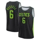 Bill Russell Boston Celtics ＃6 Youth 2024/25 Black Fast Break City Edition Jersey
