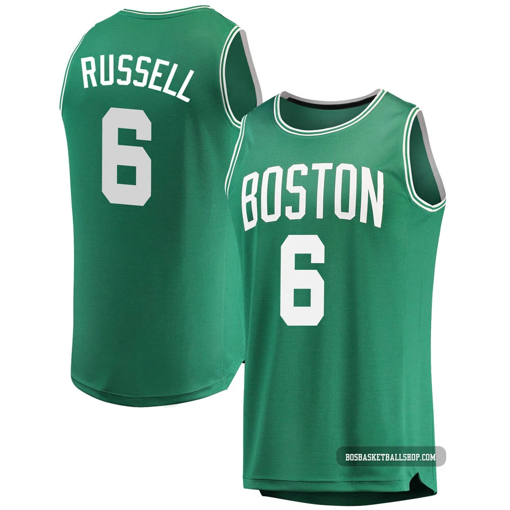 Bill Russell Boston Celtics ＃6 Youth Green Fast Break Jersey - Icon Edition