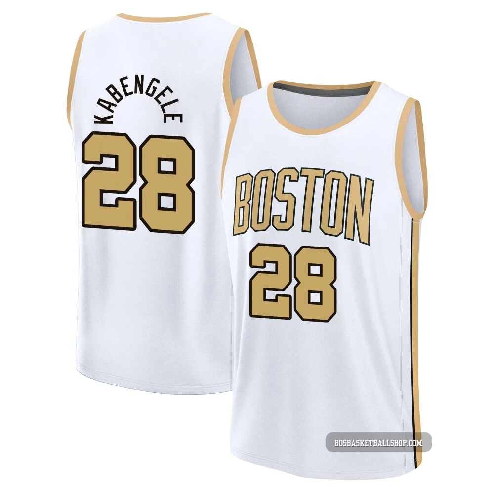 Mfiondu Kabengele Boston Celtics ＃28 Men's 2025/26 Fast Break White City Edition Jersey