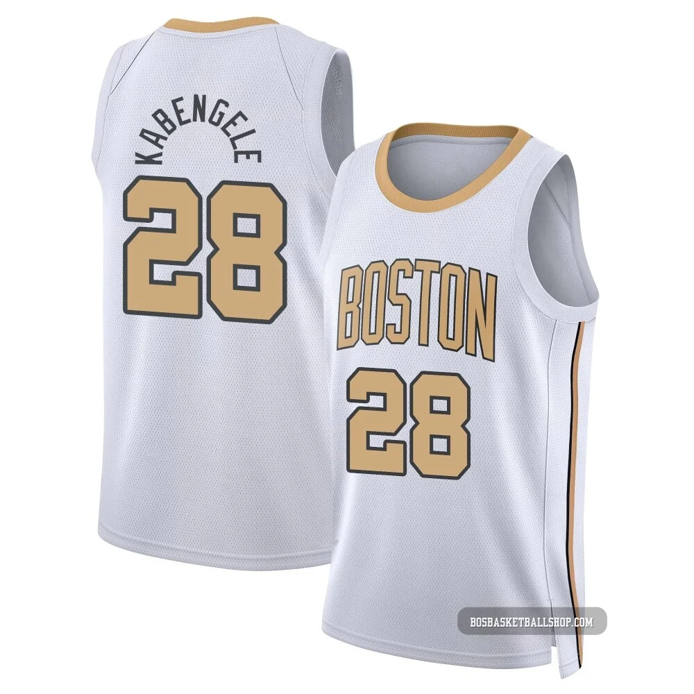 Mfiondu Kabengele Boston Celtics ＃28 Swingman Men's 2025/26 White City Edition Jersey