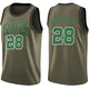 Mfiondu Kabengele Boston Celtics ＃28 Swingman Men's Green Salute to Service Jersey