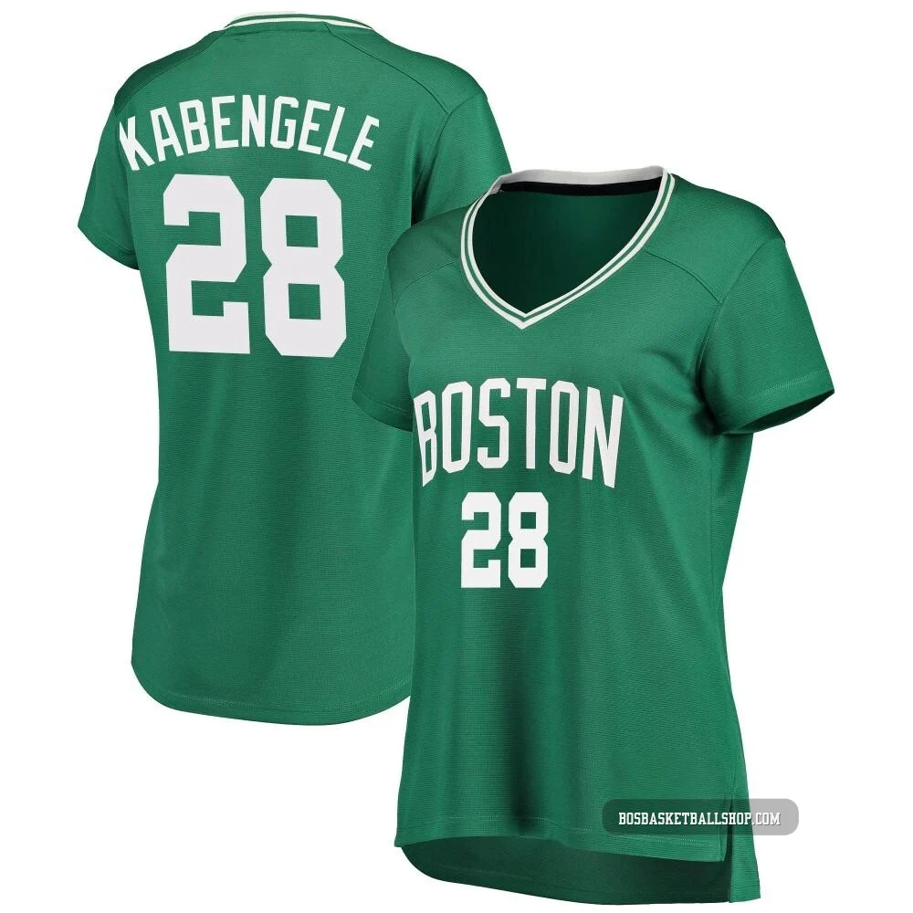 Mfiondu Kabengele Boston Celtics ＃28 Women's Green Fast Break Icon Edition Jersey