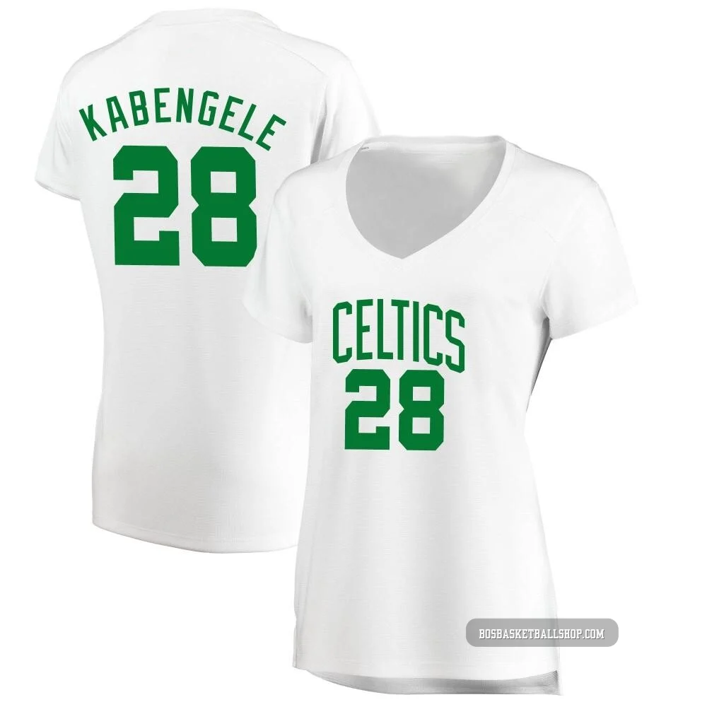 Mfiondu Kabengele Boston Celtics ＃28 Women's White Fast Break Association Edition Jersey
