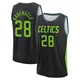 Mfiondu Kabengele Boston Celtics ＃28 Youth 2024/25 Black Fast Break City Edition Jersey