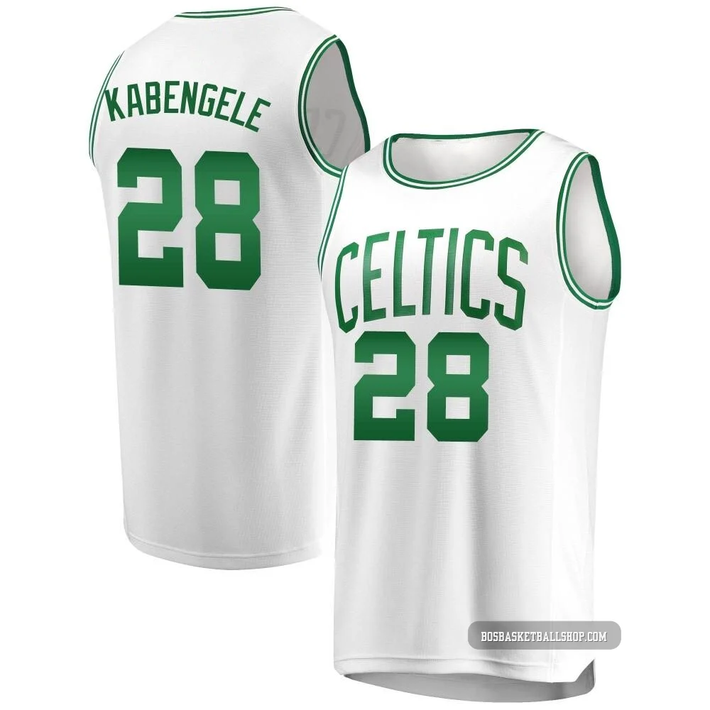 Mfiondu Kabengele Boston Celtics ＃28 Youth White Fast Break Jersey - Association Edition