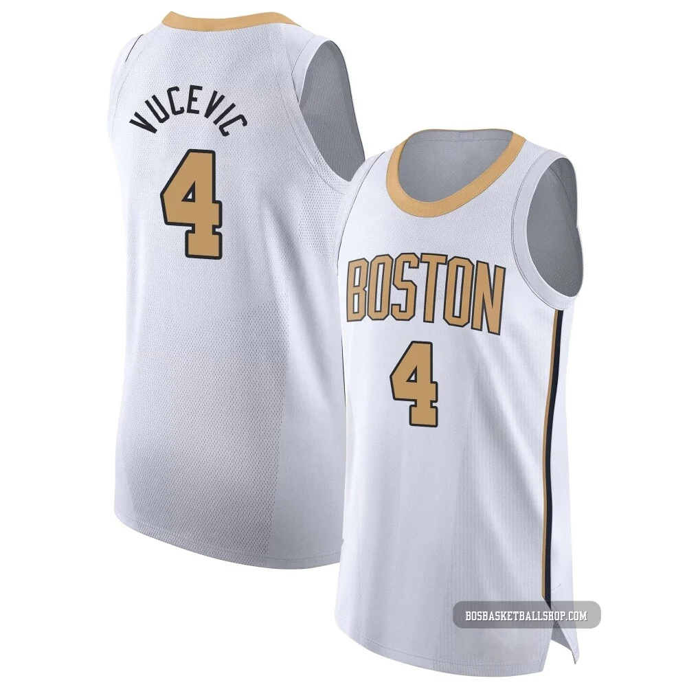 Nikola Vucevic Boston Celtics ＃4 Authentic Men's 2025/26 White City Edition Jersey