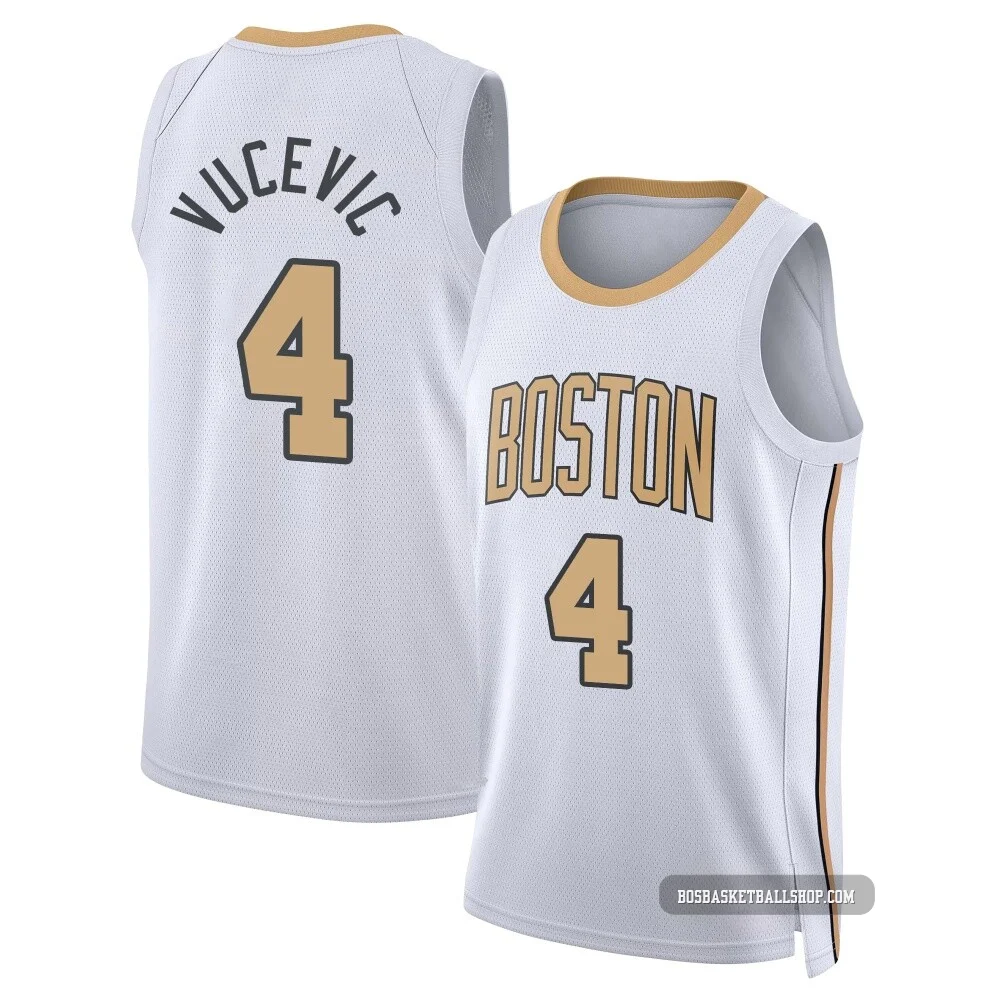 Nikola Vucevic Boston Celtics ＃4 Swingman Men's 2025/26 White City Edition Jersey