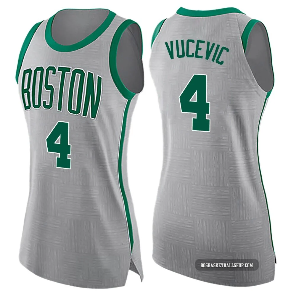 Nikola Vucevic Boston Celtics ＃4 Swingman Women's Gray Jersey - City Edition