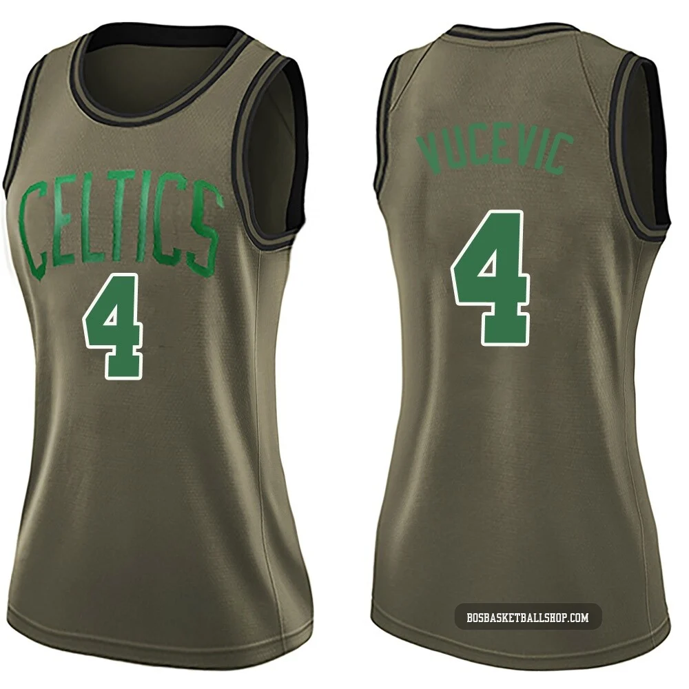 Nikola Vucevic Boston Celtics ＃4 Swingman Women's Green Salute to Service Jersey