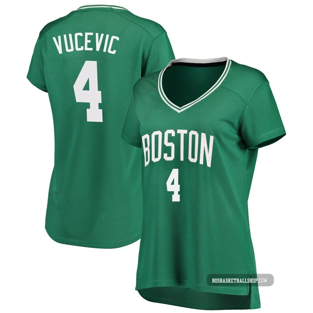 Nikola Vucevic Boston Celtics ＃4 Women's Green Fast Break Icon Edition Jersey